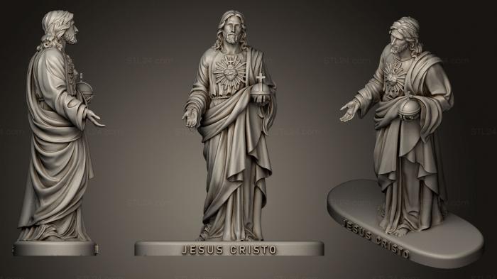 Статуи античные и исторические (Иисус христос, STKA_1176) 3D модель для ЧПУ станка